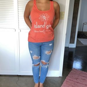 Island girl tank top